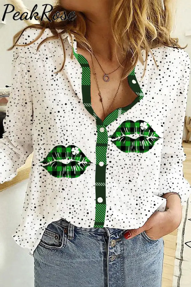 St. Patrick’s Day Long Sleeve Shirt Women