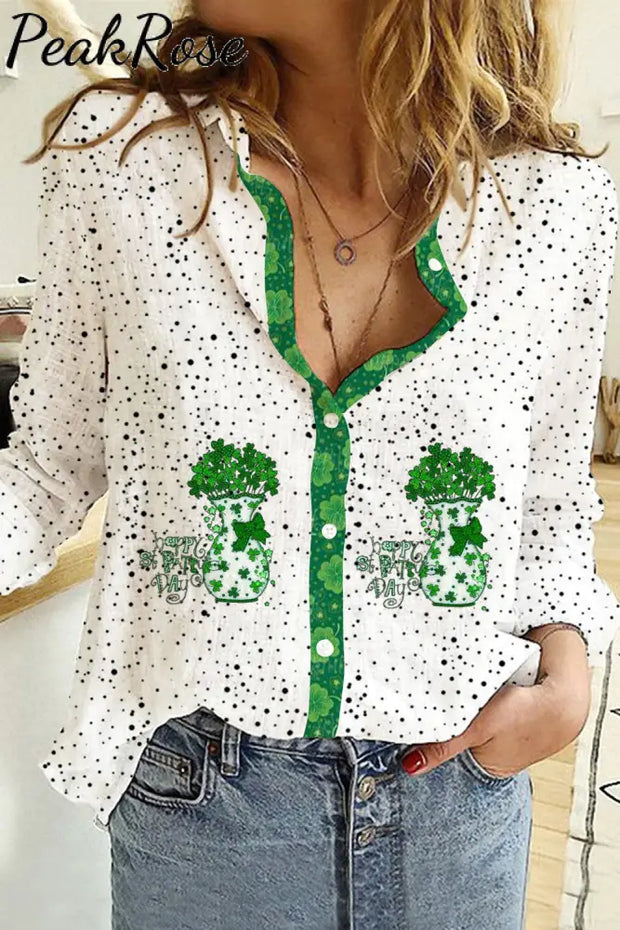 St. Patrick’s Day Long Sleeve Shirt Women