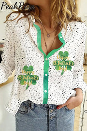 St. Patrick’s Day Long Sleeve Shirt Women