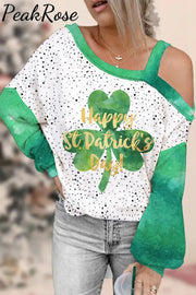 St. Patrick’s Day Off-Shoulder Blouse