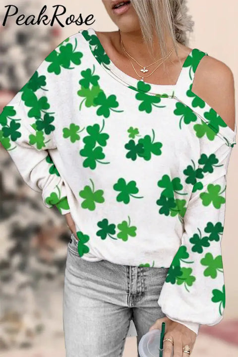 St. Patrick’s Day Off-Shoulder Blouse