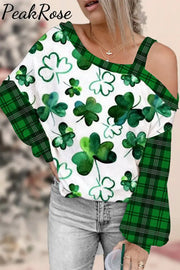 St. Patrick’s Day Off-Shoulder Blouse