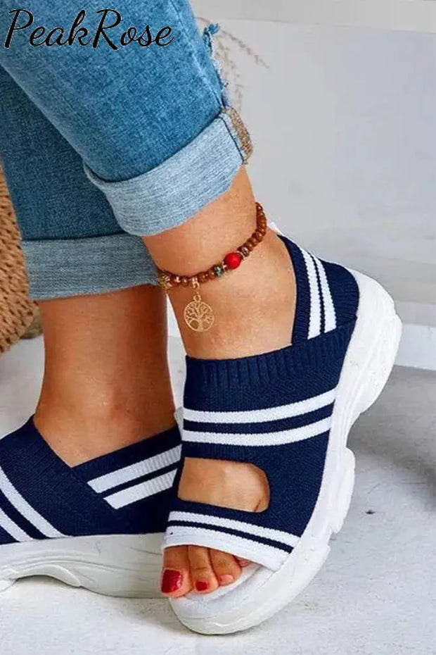 Striped Navy Sandal Sandals