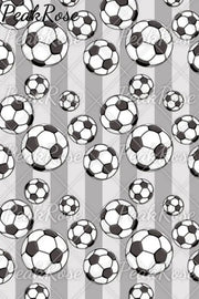 Striped Soccer Ball Tote Bag