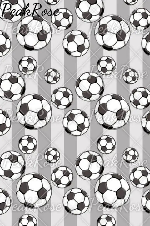 Striped Soccer Ball Tote Bag