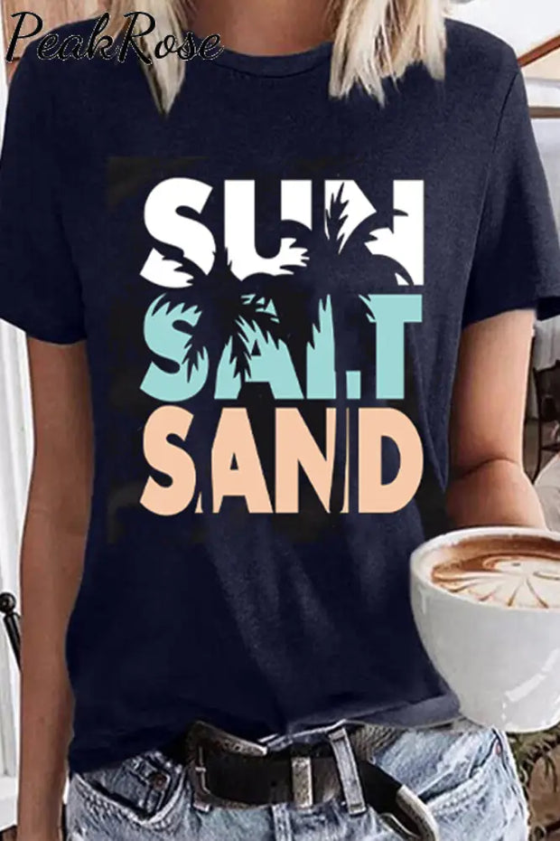 Sun Salt Sand Printed Shirt T-Shirt