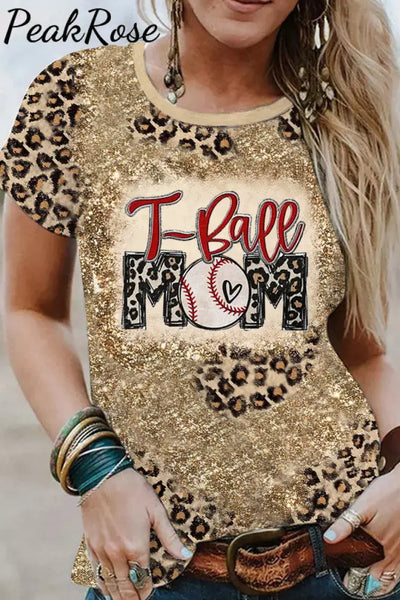 T-Ball Mom Bleached Shirt T-Shirt