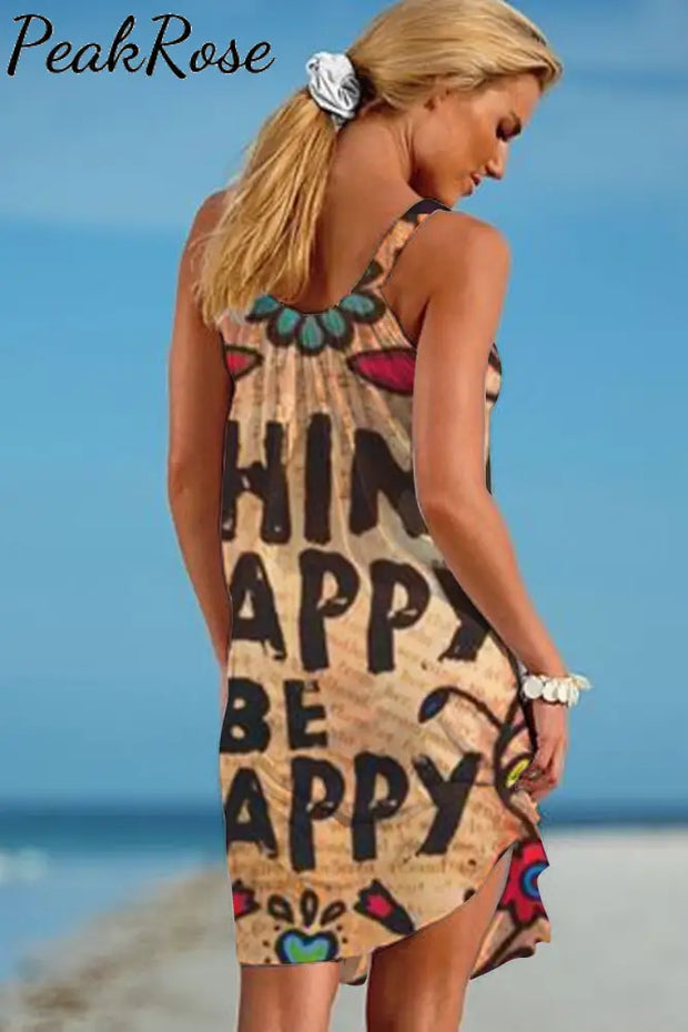 Thank Happy Be Vintage Beach Sleeveless Dress