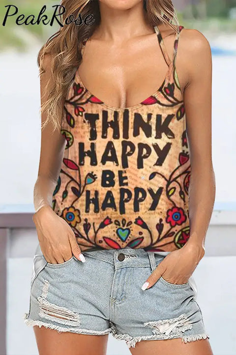 Thank Happy Be Vintage Camisole Halter Top Tops