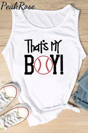 That’s My Boy Tank Top S / White