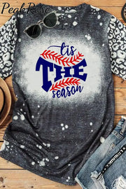 Tis The Season Baseball Pattern T-Shirt