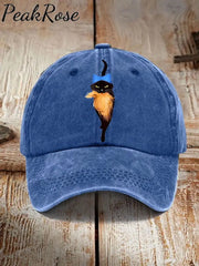 Unisex Pussy Hat Cat&Orange Feminist Printed Blue / One-Size Hot Sell