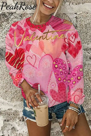 Vintage Pink Love Sweatshirt