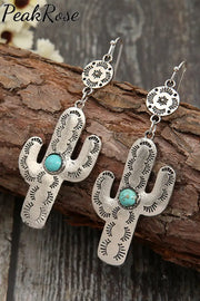 Western Cactus Earrings