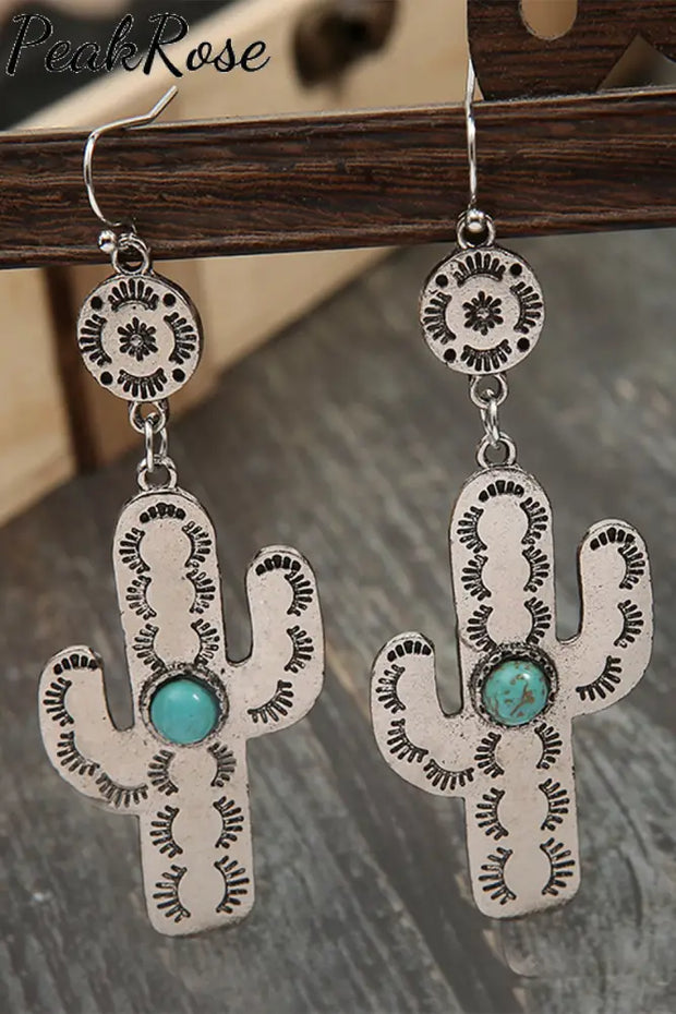 Western Cactus Earrings