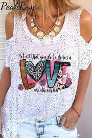 Western Love Cold Shoulder T-Shirt