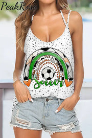 Western Vintage Soccer Polka Aztec Halter Tops S / Tops