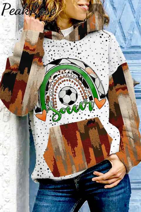 Western Vintage Soccer Polka Aztec Hoodie