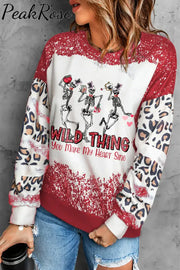 Wild Thing Print Sweatshirt S / Red