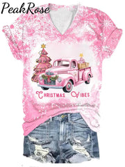 Women’s Christmas Truck Short Sleeve T-Shirt Christmas