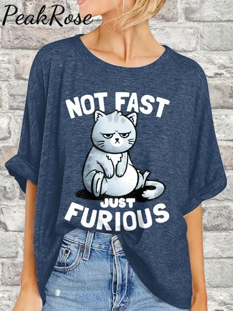 Women’s Cute Cat Printed Casual Short Sleeve T-Shirt