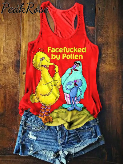 Women’s Funny Retro Art Print Tank Top Multicolor / S Hot Sell