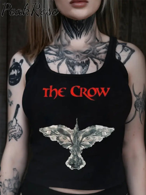 Women’s Gothic The Crow Print Slim Fit Tank Top