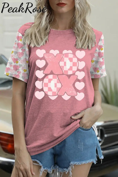 Xoxo Love Pink T-Shirt S /