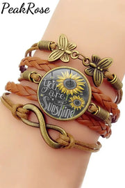 You Are My Sunshine Bracelet One-Size / Brown Bracelets