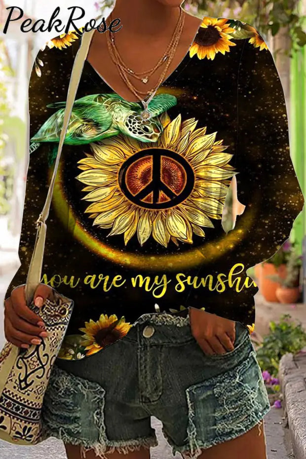 You Are My Sunshine Hippie Art Sweatshirt