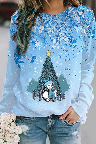 Weihnachtsschneemann-Sweatshirt