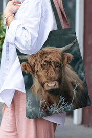 Western Cow Print Tote Bag