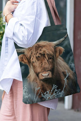 Western Cow Print Tote Bag