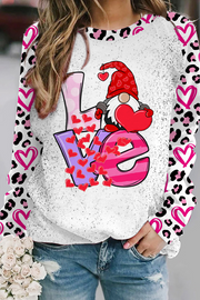 Love Cute Gnomies Leopard Pattern Loose Tunic With Pockets