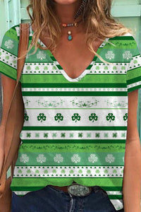 St. Patrick's Day V Neck T-shirt