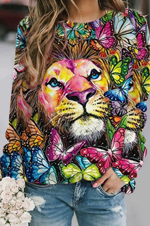 Lion Printings Sweatshirt