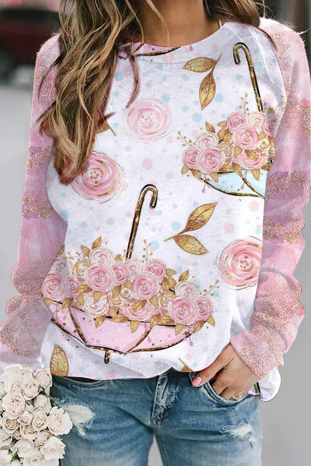 Flower Umbrella Sweatshirt