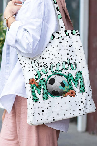 Soccer Mom Leopard Print Tote Bag