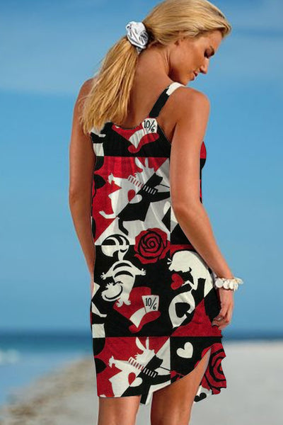 Rose Love Beach Sleeveless Dress