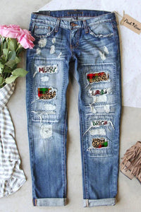 Fröhliche und helle Jeans