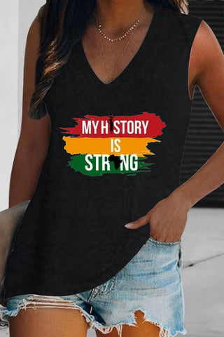 My History Is Strong Black Woman Tank Top