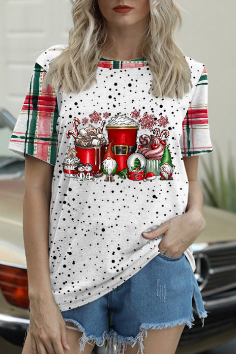 WeihnachtsGnome-Plaid-T-Shirt