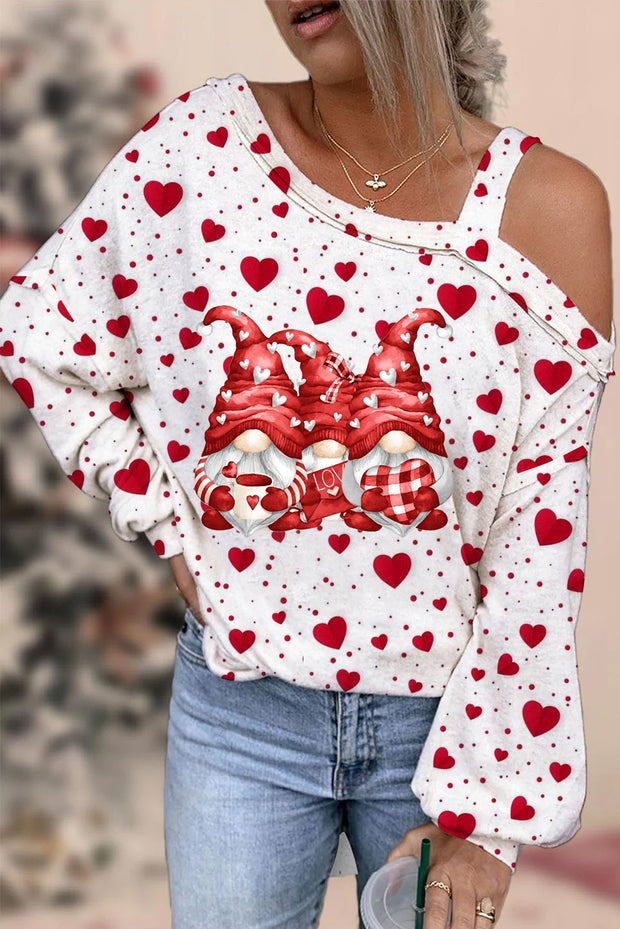 Love Gnome Off-shoulder Blouse