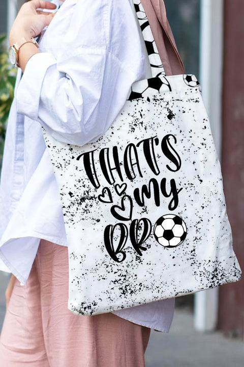 That's My Bro Print Tote Bag