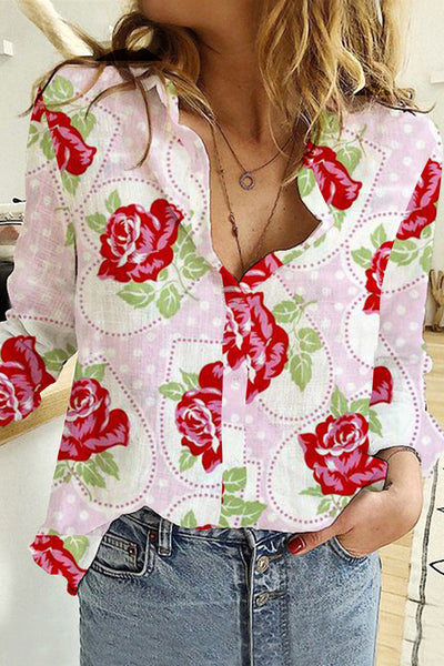 Love Flowers Long Sleeve Shirt