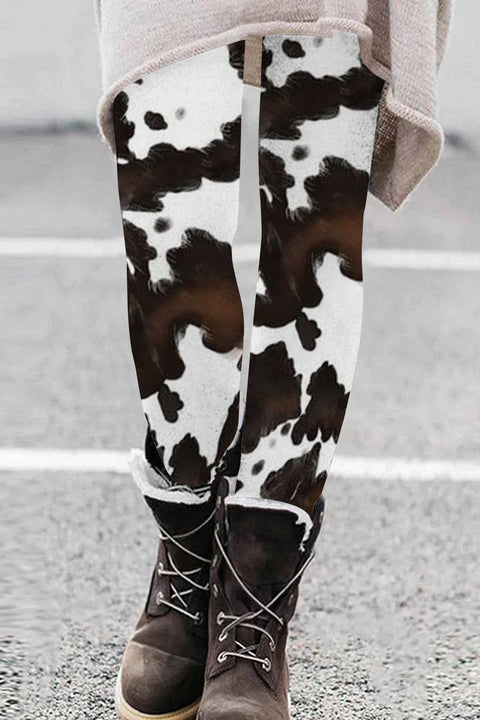 Wild Soul Cow Print Leggings