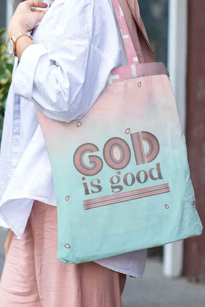 God Is Good Leopard Christian Paintings Tote Bag