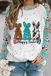 Western Happy Easter Peeps Bunnies Eggs Sweatshirt