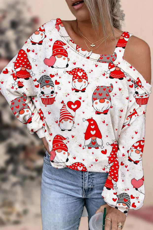 Love Gnome Off-shoulder Blouse