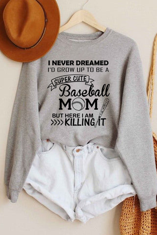 Super Cute Baseball Mom Sweatshirt
